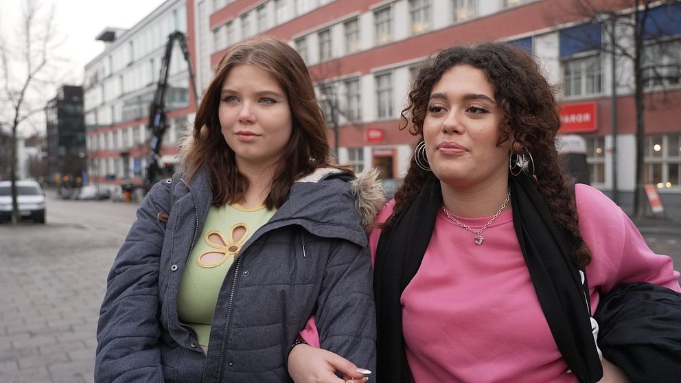 Marielle Jakob och Matilda Midstam.
