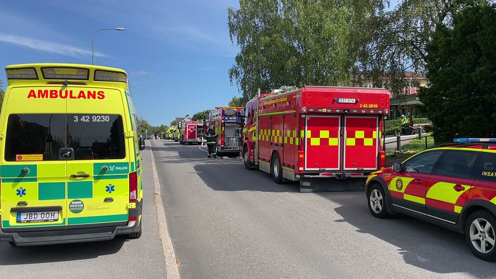 Brand på äldreboende i Mjölby