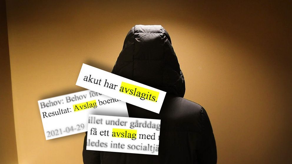 ryggtavla på kvinna med svart jacka, anonymt, som berättar om hur chefer och arbetsledare agerat i fallet med Ray – den hemlöse man i Göteborg som nekades akutboende av socialtjänsten