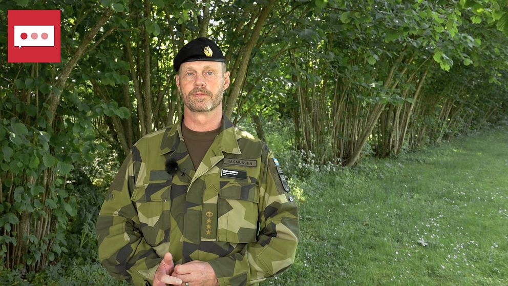 Dan Rasmussen, chef Gotlands regemente, P18