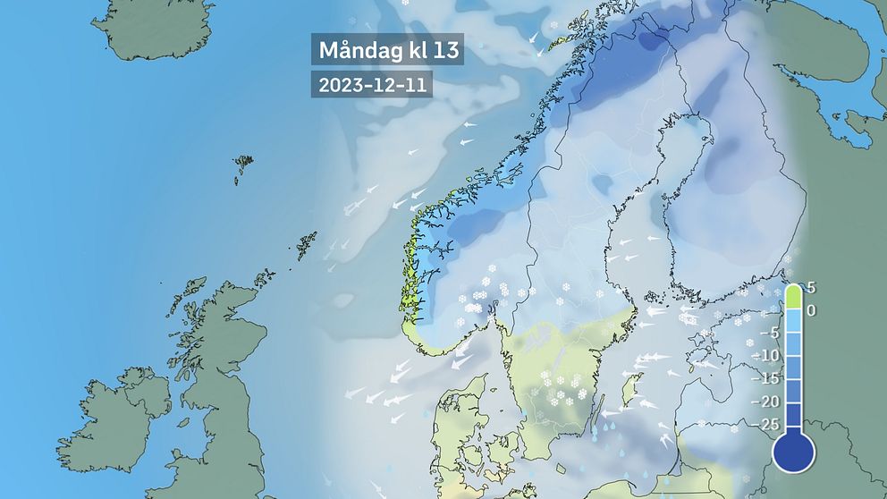 Vädret närmsta tiden