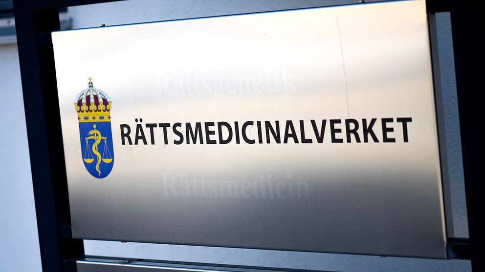 Skylt där det står Rättsmedicinalverket på