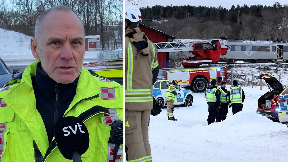 Hans-Erik Oskarsson basade över räddningsinsatsen i Uddevalla där ett tåg kolliderade med en lastbil.