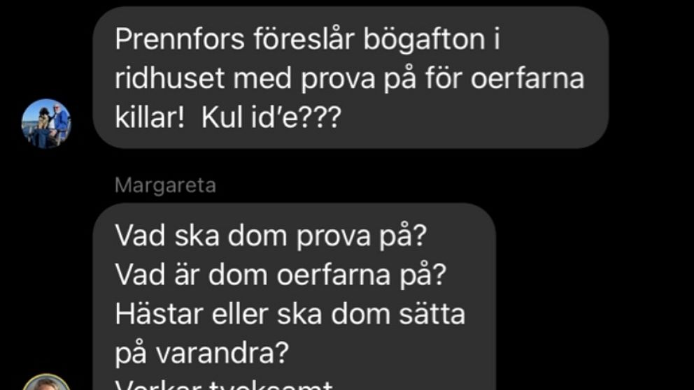 skärmdump på chattkonversation