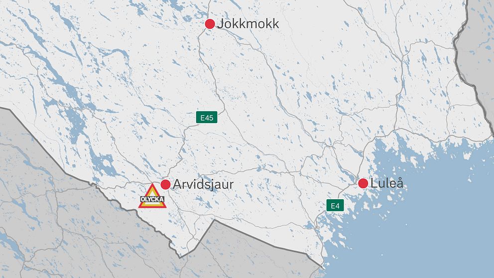 kartbild över södra Norrbottens län
