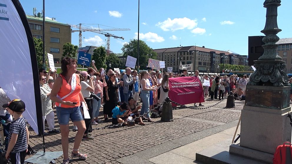 vårdmanifestation, Gustaf Adolfs torg