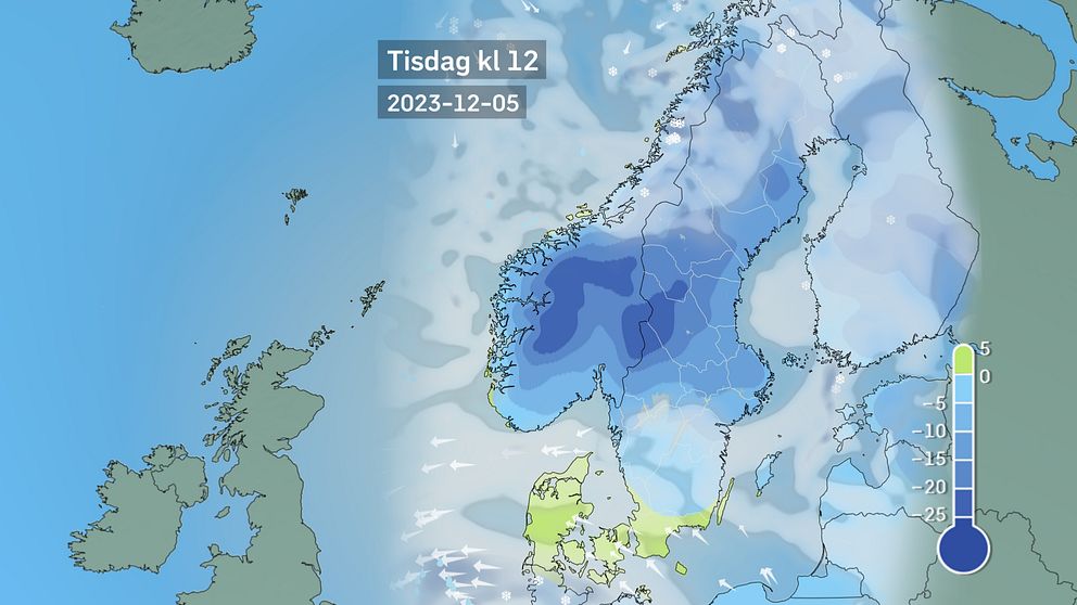 Vädret närmsta tiden