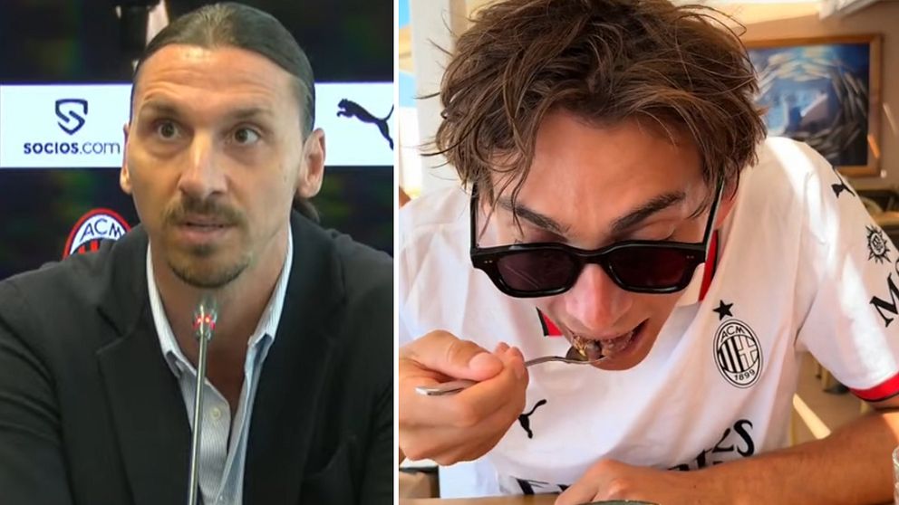 Zlatan Ibrahimovic och Armand Duplantis