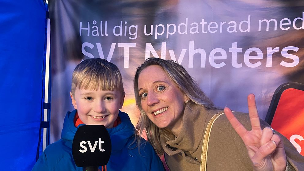 En mamma och hennes son
