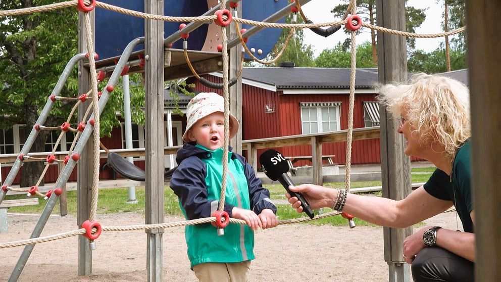 Barn och reporter