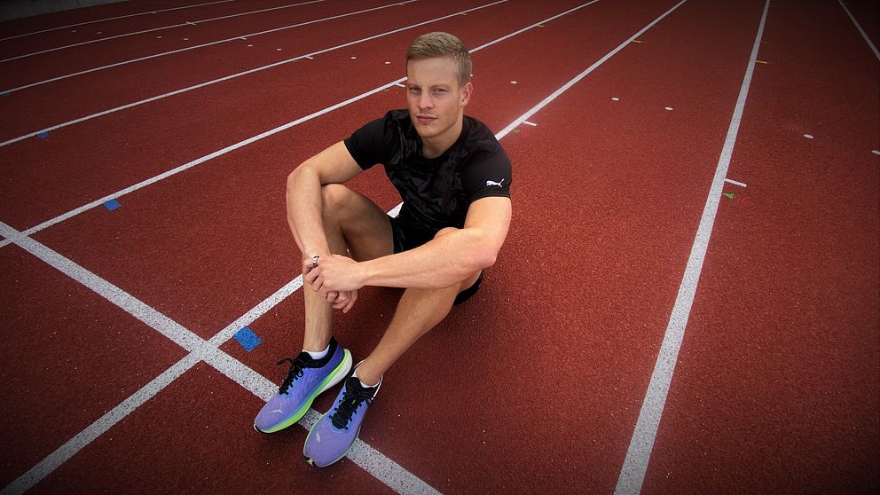 Karlstadsprintern Henrik Larsson är svensk rekordhållare på 60- och 100 meter. Nu siktar han på att slå rekordet på 200 meter.