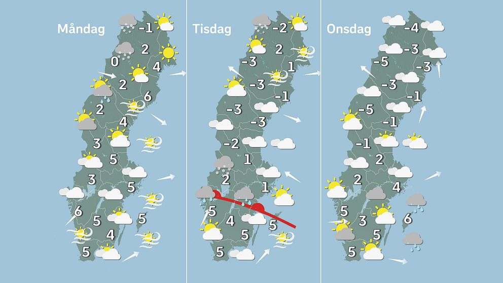 Måndag-onsdag