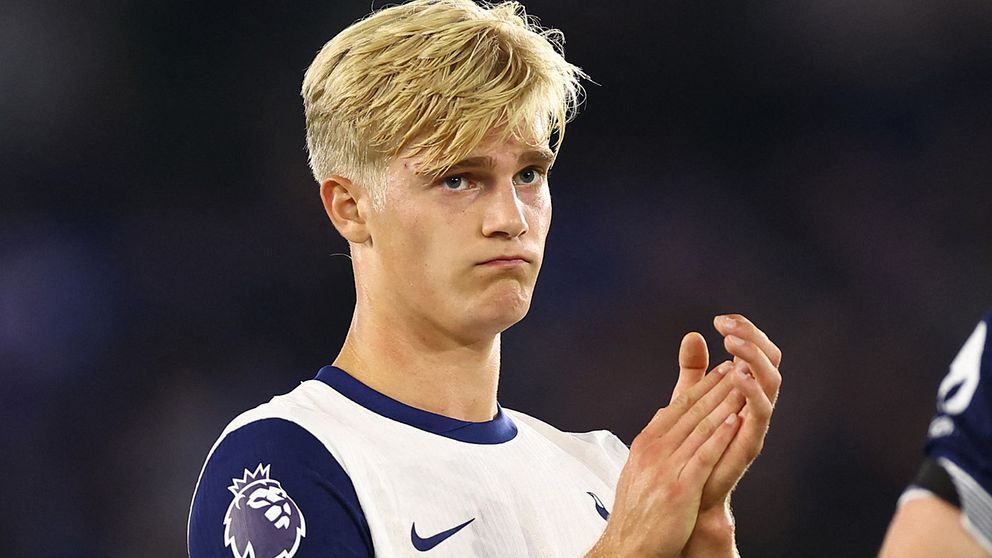 Tottenhams mittfältare Lucas Bergvall