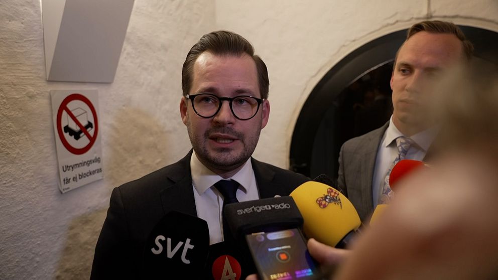 Sverigedemokraternas representant Mattias Bäckström Johansson