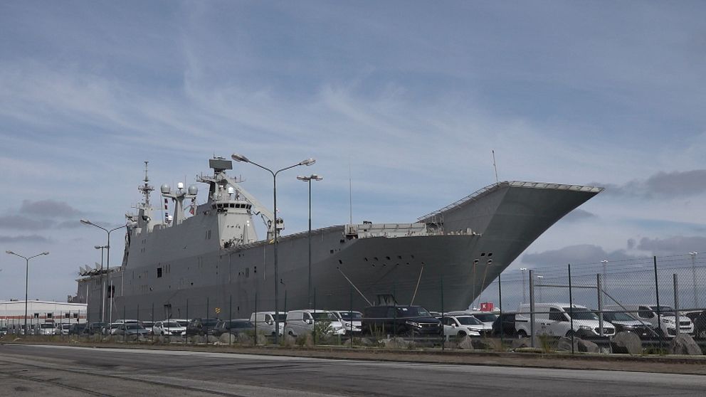 Spanskt hangarfartyg döpt efter den förre kungen Juan Carlos.