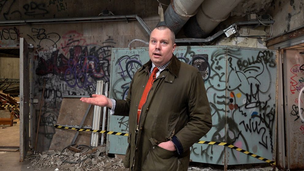 Andreas Weiborn, avdelningschef på säkerhetsenheten i Västerås stad, i Mariaberget.