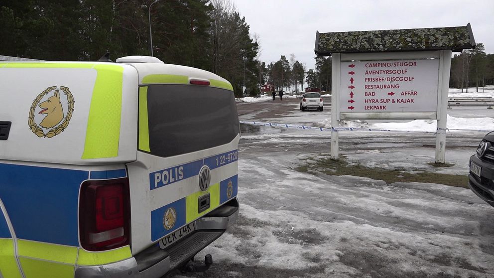 polisbil på Skutberget