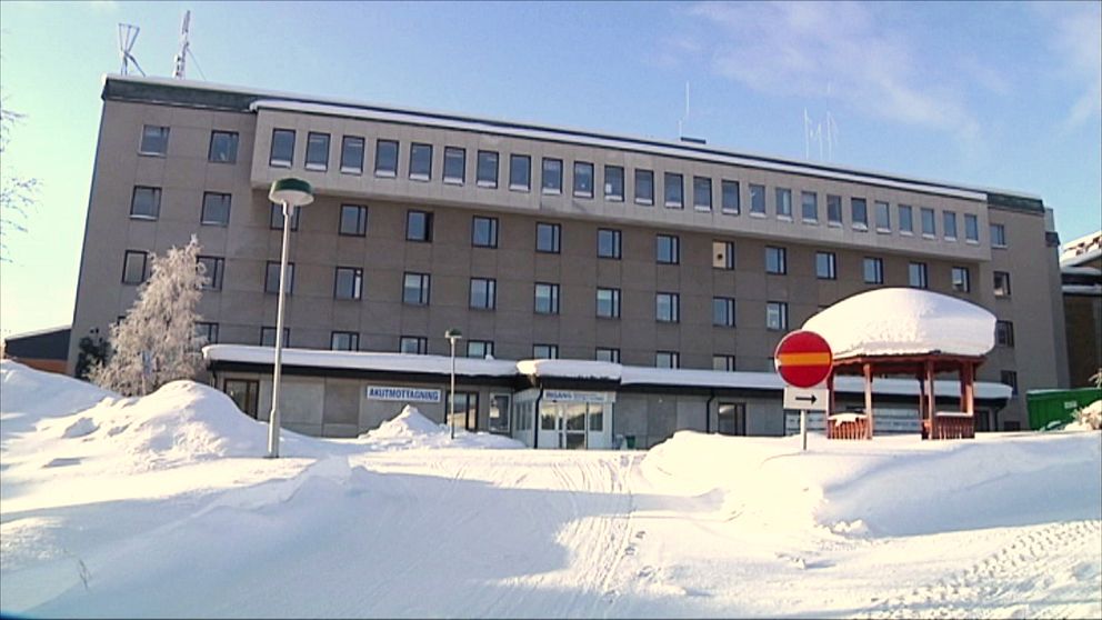 Kiruna sjukhus utifrån.