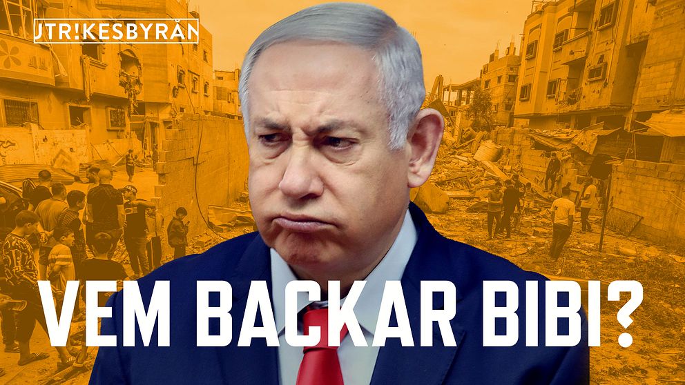 Bild på Netanyahu och Gaza