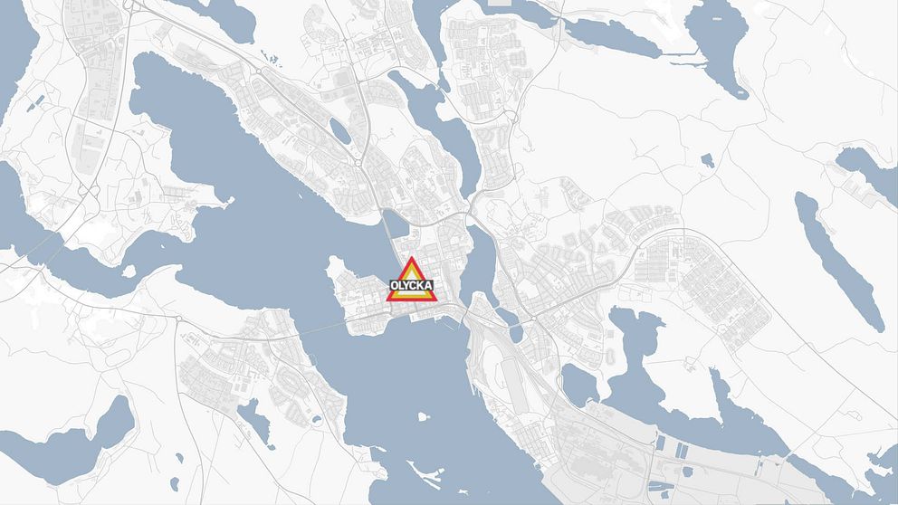 Olyckan skedde i centrala Luleå vid Kulturens hus.