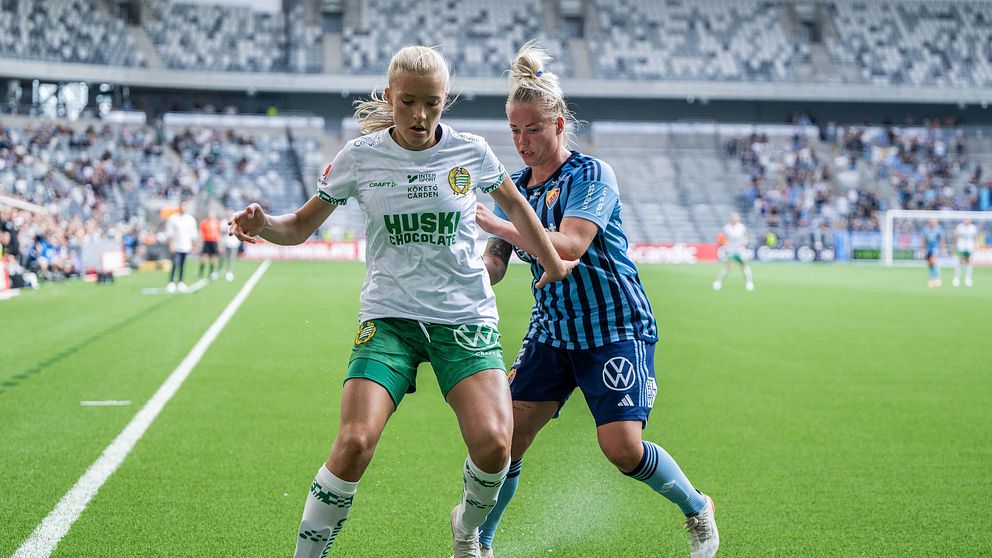 Hammarbys Smilla Holmberg i duell med Djurgårdens Therese Åsland