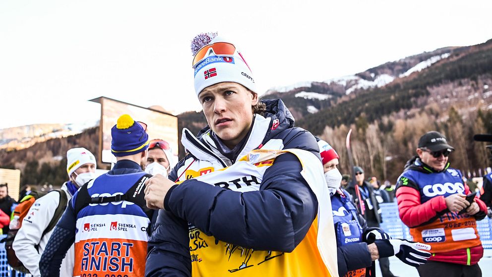 Johannes Hösflot Kläbo efter en tävling