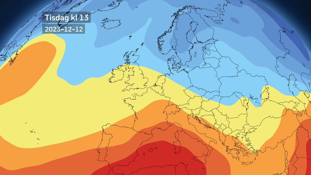 Europavädret närmsta tiden