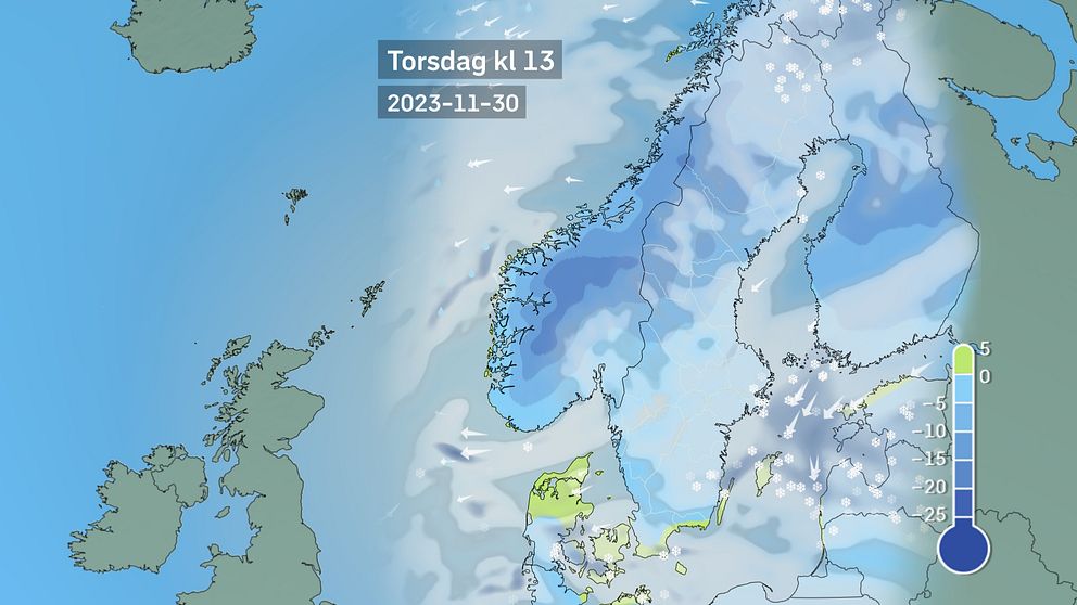 Vädret de kommande dagarna