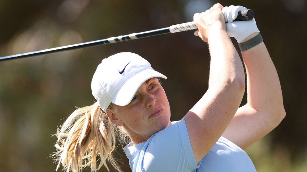 Maja Stark med i täten i LPGA-tourtävlingen i Arizona.