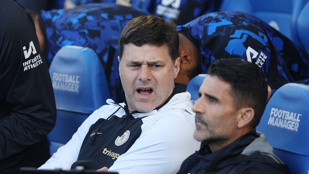 Mauricio Pochettino på Chelseas avbytarbänk