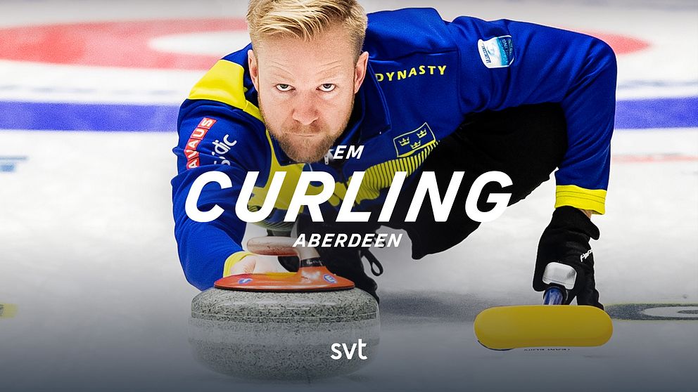 Sveriges skipper Niklas Edin. – Curling: EM