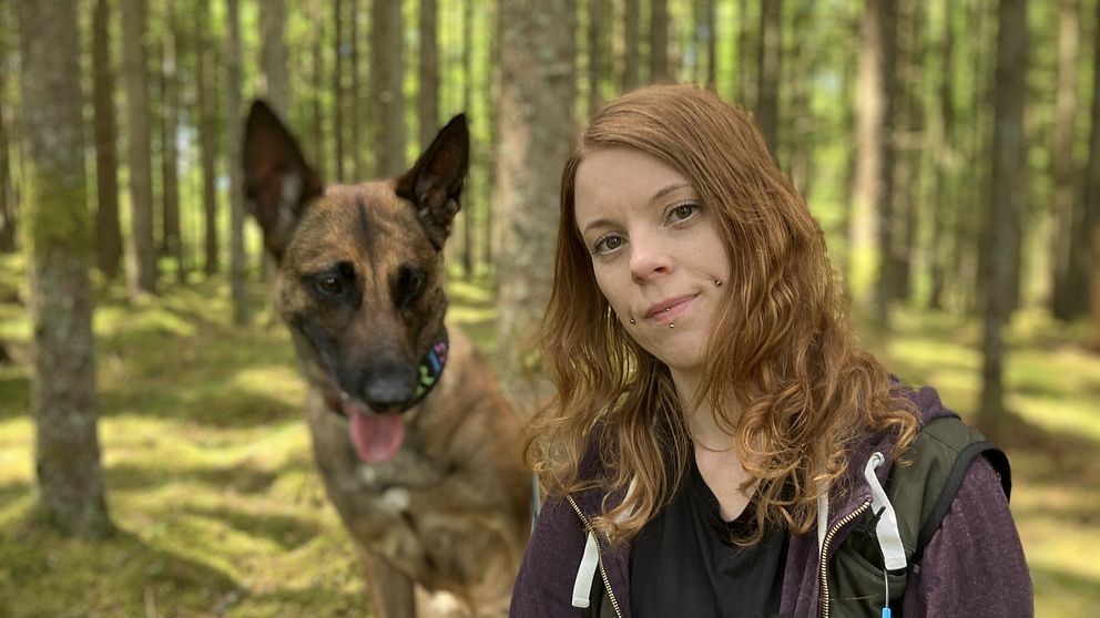 Hybris och Ninja Claesson, hundinstruktör