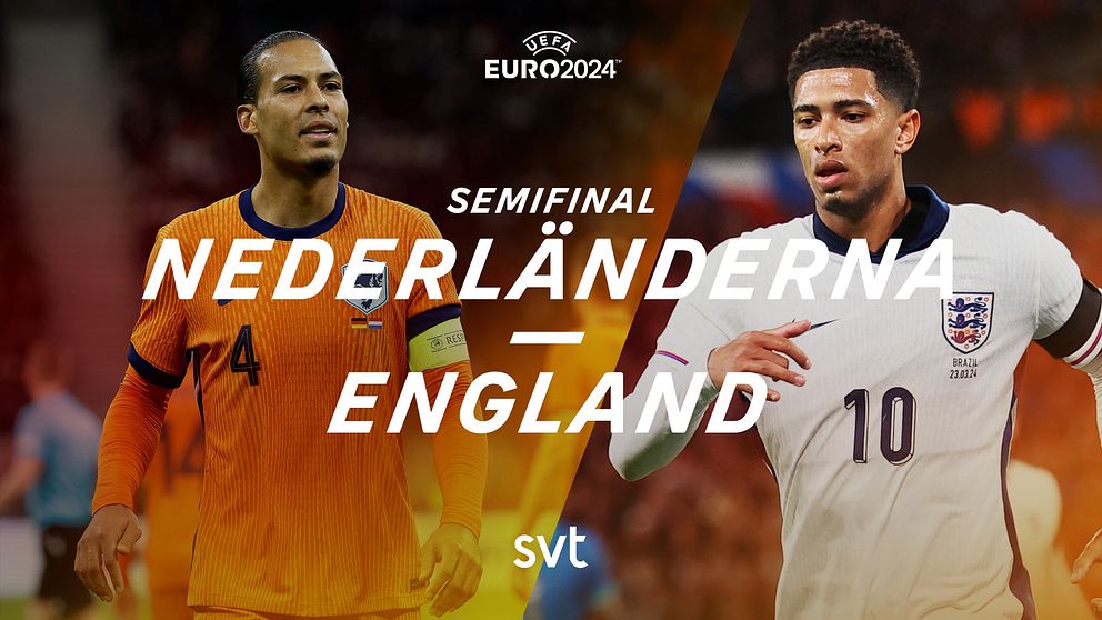 Direkt från Dortmund och semifinal mellan England och Nederländerna i fotbolls-EM 2024. – Nederländerna-England