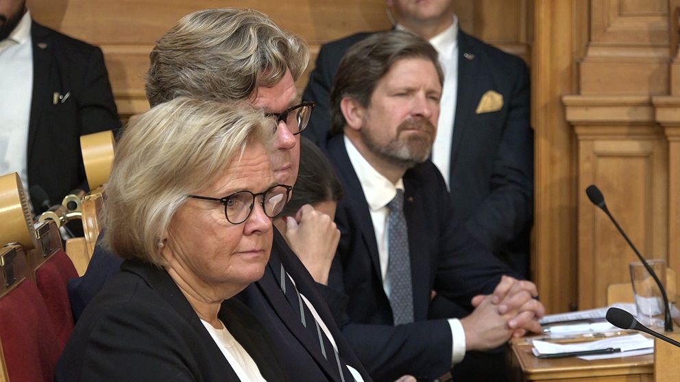 Rikspolischef Petra Lundh, justitieminister Gunnar Strömmer m fl.