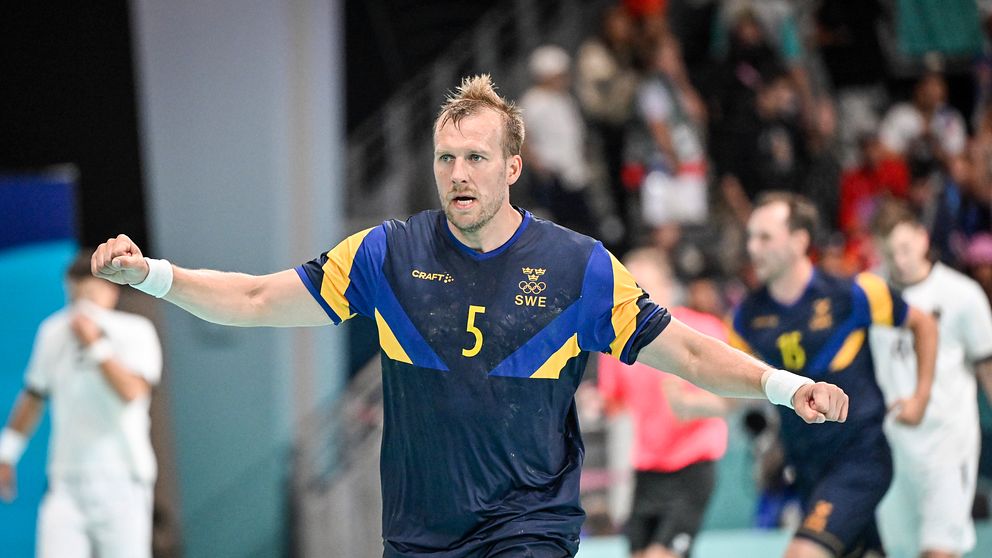 Handbollsspelaren Max Darj.