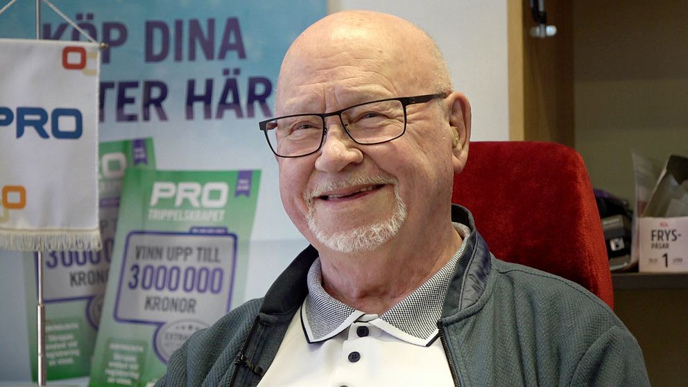 Pensionären Åke Bolmgren i Haparanda.