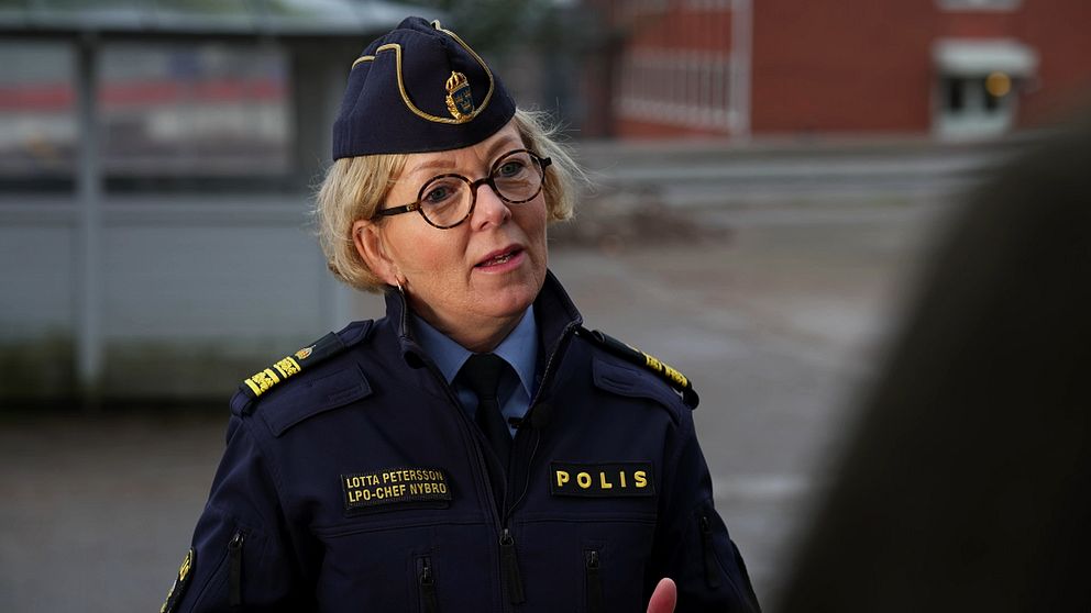 polisområdeschefen i Nybro, Lotta Pettersson.