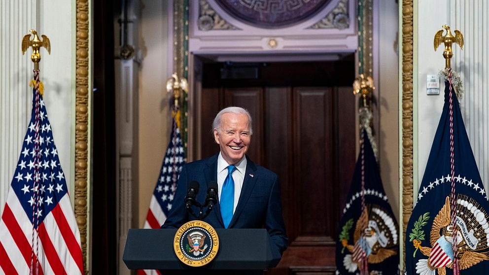 USA:s president Joe Biden ser ut att bli Demokraternas kandidat i valet i USA 2024.