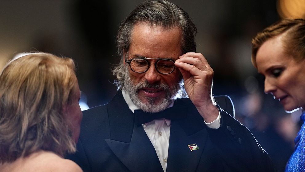 Skådespelaren Guy Pearce på röda mattan i Cannes 2024