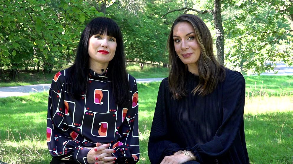 Hanna Paimela Lindberg och Jasmin Lindberg, programledare för 15 minuter från Uutiset