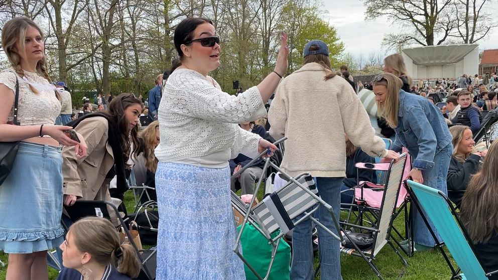 Morgonpigga valborgsfirare i Lund – ”Gäller att få en bra plats”