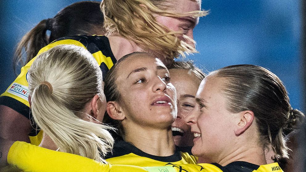 Rosa Kafaji i Häcken firar matchens enda mål.