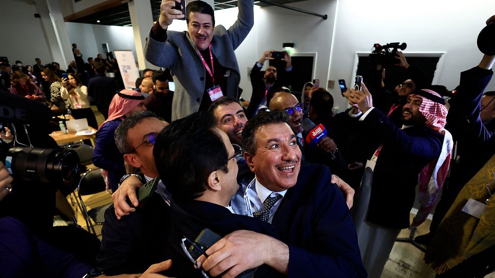 Saudiarabien firar efter att ha vunnit omröstningen.