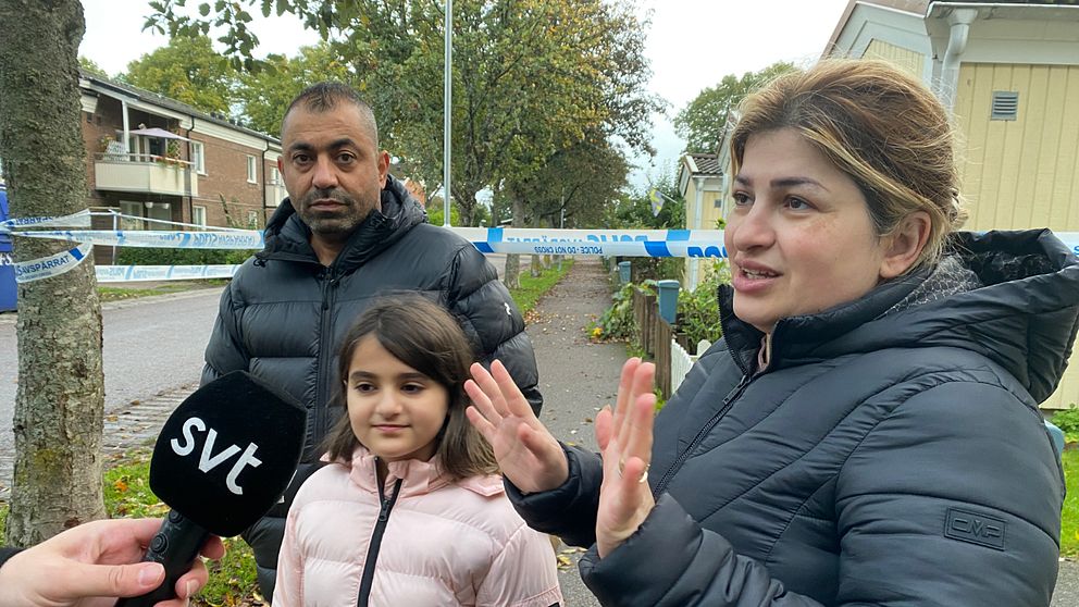 Familjen Nissa/Farhat bor i närheten av där det sköts i Nyby.