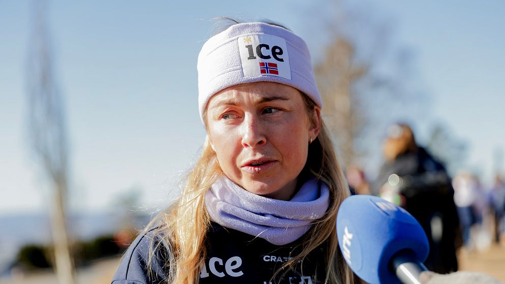 Ingrid Landmark Tandrevold vid VC-avslutningen i Holmenkollen för en vecka sedan.