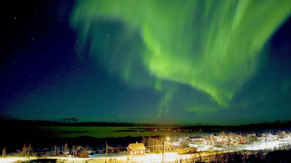 Norrsken över Abisko.