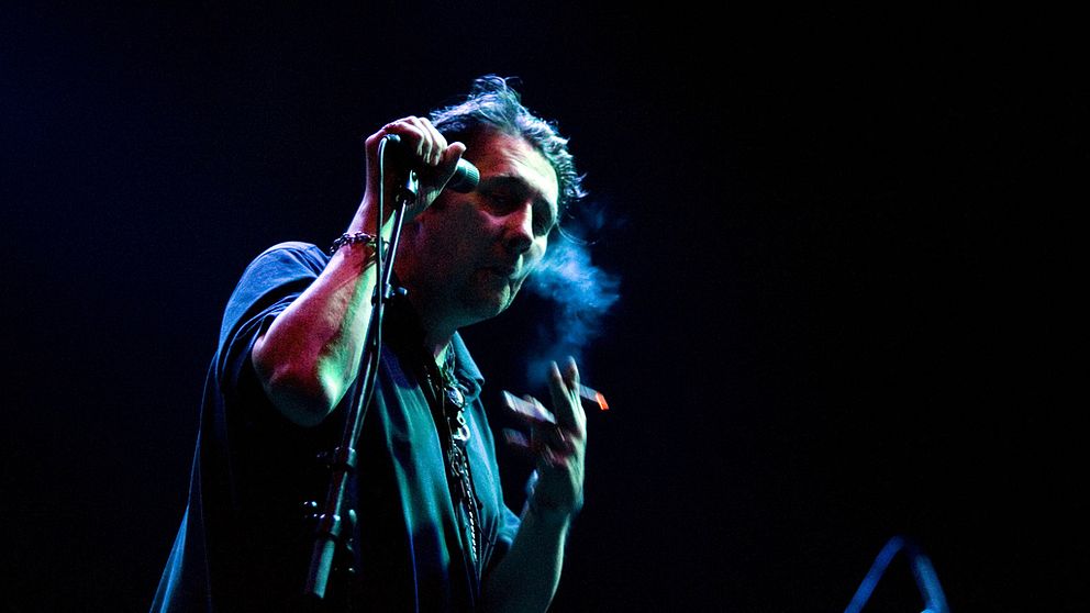 Shane MacGowan på scen