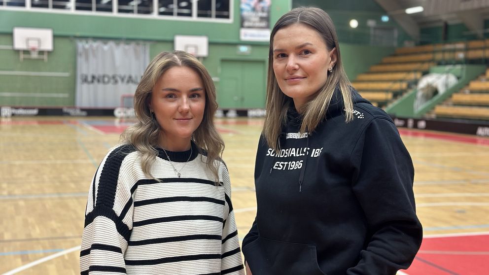 Olivia Isaksson och Stina Allgulander är kaptener i Sundsvalls innebandyförening.