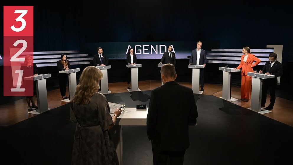 Partiledardebatt från tidigare år.