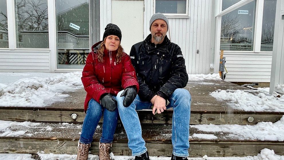 Pär och Anettes hem blev förstörda av bomben